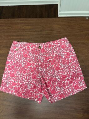 Liz Claiborne Pink and White Floral Bermuda Shorts